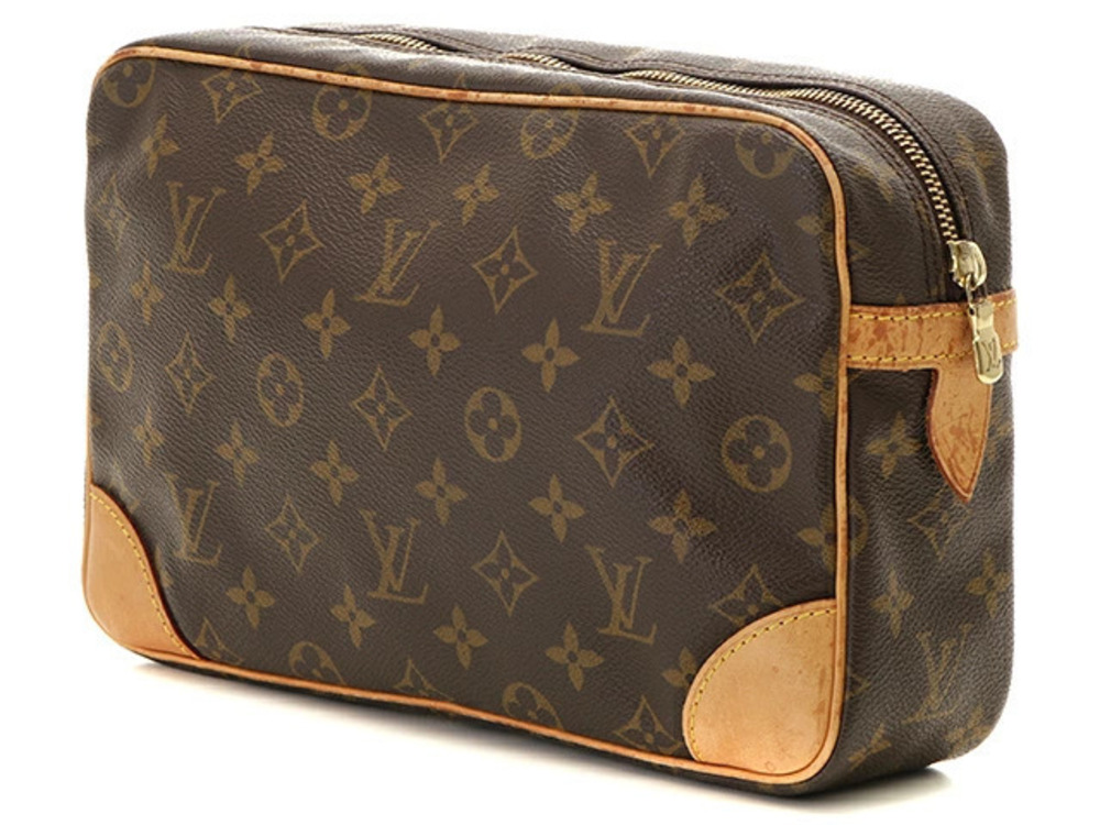 Louis Vuitton Bag Handbag Shoulder Compiegne Monogram Brown
